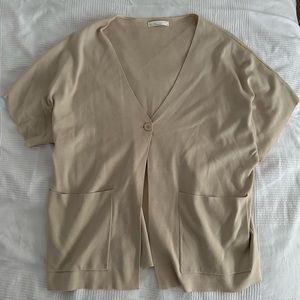 Oak + Fort Short Sleeve Cardigan